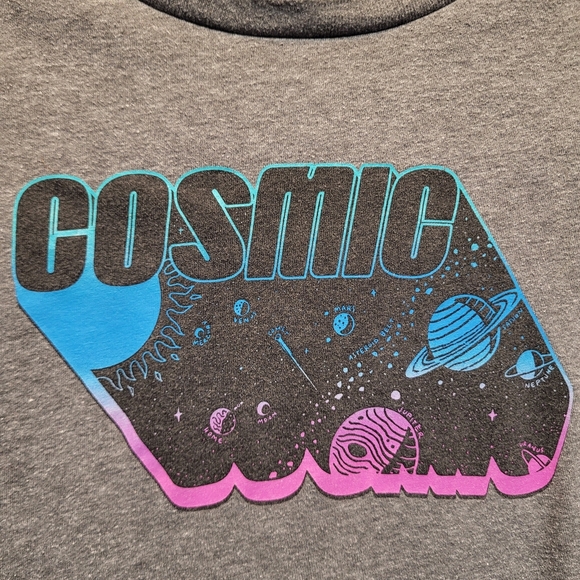 Old Navy Kids Gray Cosmic Graphic Tee - Size L (10-12) - Picture 4 of 4